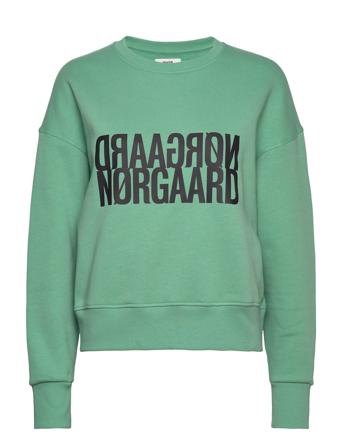 Organic Sweat Tilvina Sweat Sweat-shirt Genser Grønn Mads Nørgaard