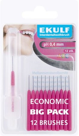 Ekulf ph 0,4 Mellomromsbørster 12 stk