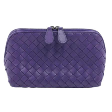 Bottega Veneta Vintage Pre-owned Læder pouches Lilla, Dame Vintage Tasker, Størrelse: ONE Size