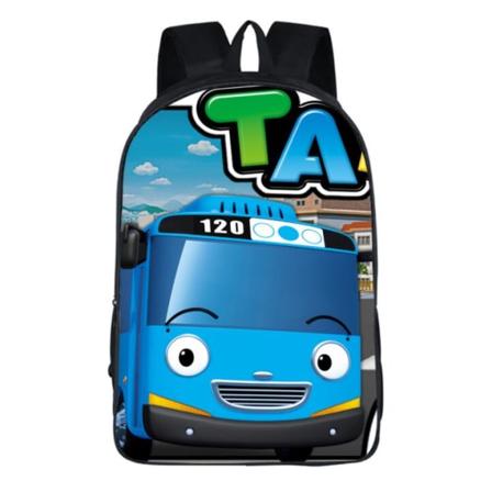 16 tuuman TAYO-bussireppu sarjakuva lasten reppu pojille tytöille Clear