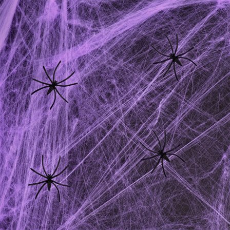 Halloween Spindelnät Lila 200g - Halloween Dekoration - Kalaslagret.se