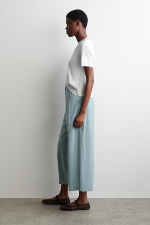 COS Women's Fluid Pleated Culottes in Blue