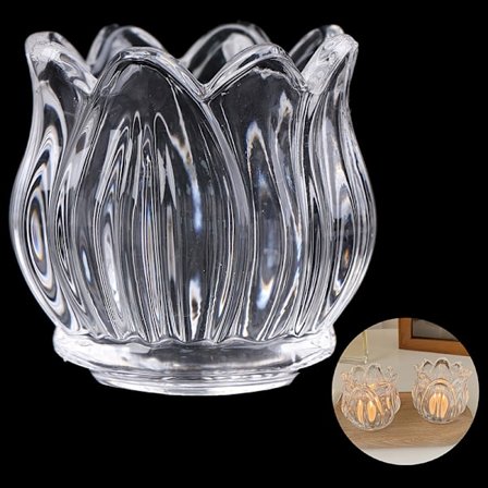 Glasljusstake för bröllopsdekorationer Ljusstake Romanti