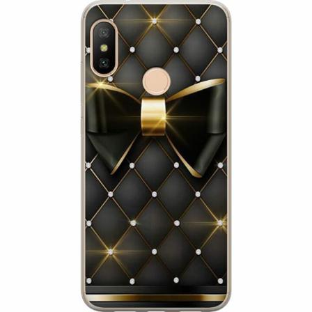 Xiaomi Redmi 6 Pro Genomskinligt Skal Gyllene Rosett