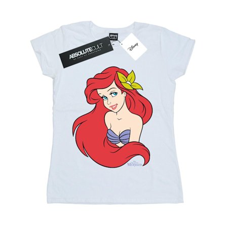 Disney Dam/Kvinnor Den Lilla Sjöjungfrun Närbild Bomull T-shirt