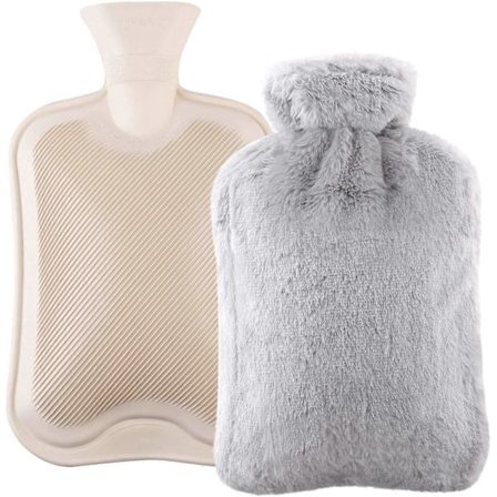 Myk Plysj Vannflaske - Gjenbrukbar Varmeterapipose for Barn og Voksne, Vintervarm Komfort