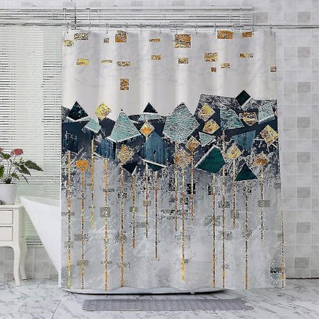 Moderni vedenpitävä suihkuverho, useita värejä ja kokoja -ES