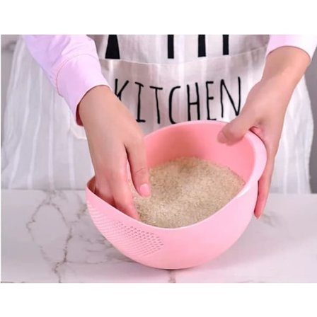 Kökssil med silkombination för ris, pasta, grönsaker, frukt (rosa)