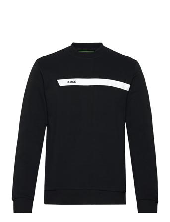 Salbo 1 Sweat-shirt Genser Svart BOSS*Betinget Tilbud