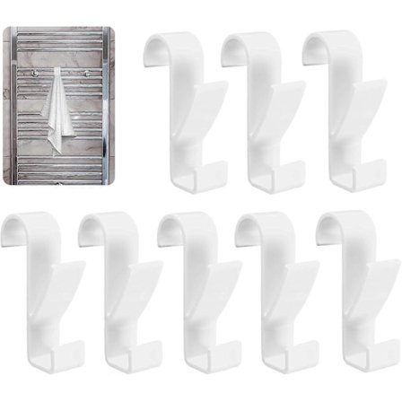 8 stycken Badrum Handdukstork Radiator Krok för Alla Standard Radiatorer [DB]