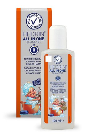 Hedrin All in One Shampoo mod lus 100 ml, Hår, Shampoo, Luseshampoo