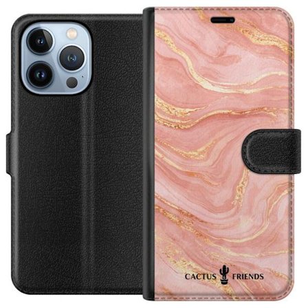 Yhteensopiva Lompakkokotelo Apple Apple iPhone 13 Pro Cactus and Friends – RoseGoldFlow