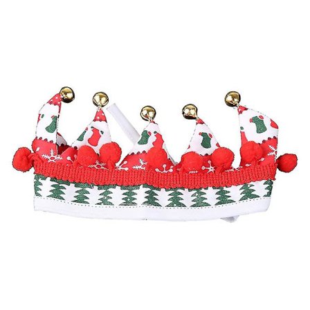 Pet jul halsduk haklapp röd plysch hals krage dekorationer