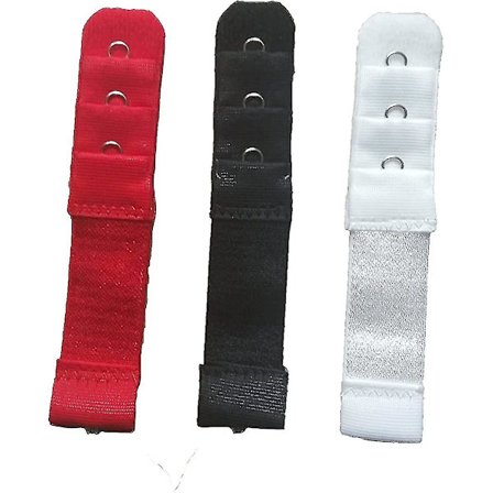 1 Rad 3 Kroker BH-forlenger Dame Spenneforlengelse Elastisk På Stropp Myk Strikk Forlenger Tilbehør