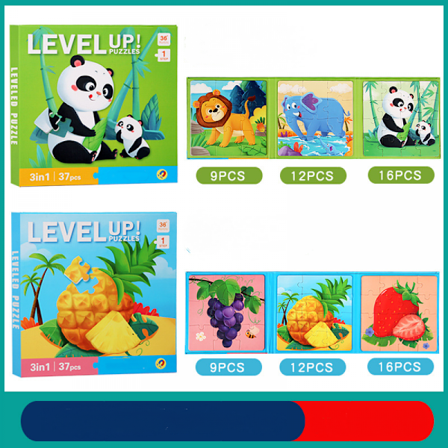 Børns puslespil Magnetisk puslespil 1-6 år Gamle drenge og piger Avanceret bogpuslespil Dyr Transport Tidlig uddannelse Puslespil Legetøj