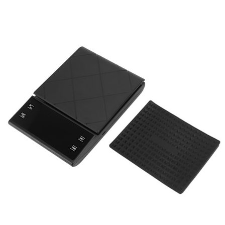 Digitaalinen keittiövaaka 0,1 g Tarkkuuselektroninen vaaka kahvin paahtamiseen, koruihin ja ruokaan, musta