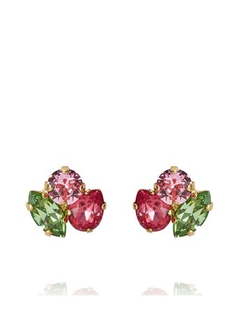 Caroline Svedbom Ana Earrings Gold - Red - ONE SIZE