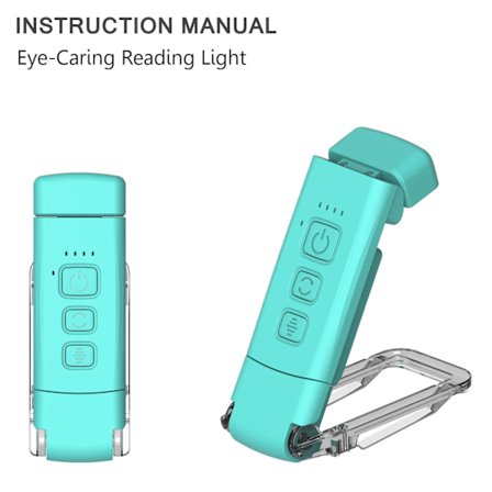 Nattbordslampe – USB-oppladbar Clip-on Bokmerkelampe, 3 Fargemoduser, Øyevennlig Bærbar Leselampe, en Gave til Bokelskere og Barn