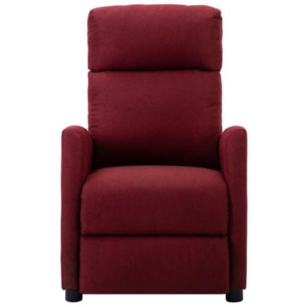 Vidaxl Massagefåtölj Vinröd Tyg Röd
