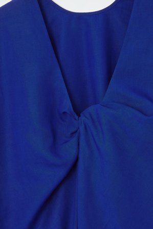 COS Sukienka Mini Z Zawinięciem in Niebieski