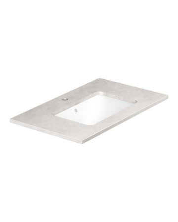 Gustavsberg Ducentic GB71DCWT80SG11 Benkplate 80 cm, grå, 1 hull, 1 blandebatterihull, Baderom