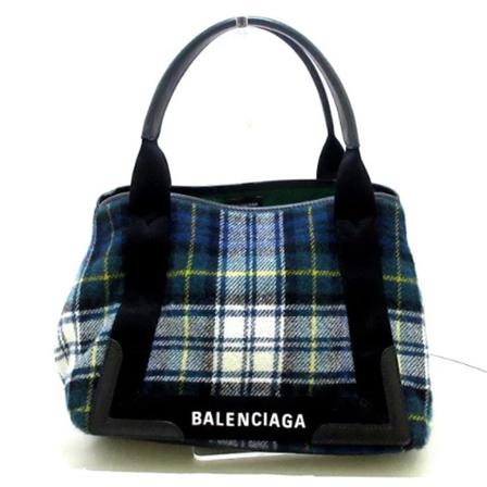 Balenciaga Vintage, Pre-owned Wool Bag Groen, Dames, Maat:ONE Size,leather