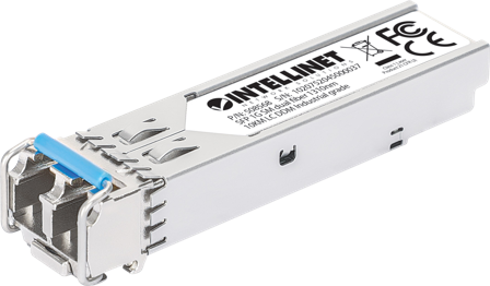 INTELLINET SFP 1.25G SM dual fiber 1310nm 10KM LC DDM Industrial gr