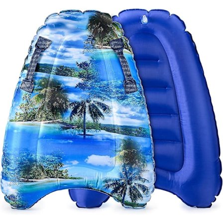 Oppustelige Boogie Boards til Strandbørn Svømmepøl Flydende Legetøj, Glide og Vand Body Boards Lær at Svømme Sparkebræt til Voksne