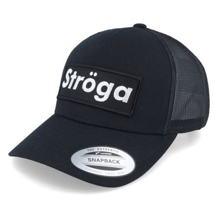 Iconic - Svart trucker Keps - Ströga Black Trucker @ Hatstore
