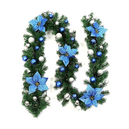 LED 2,7 m Joulukarkkikeppi-köynnös puutarhaan, kotiin, juhlapyhien koristeisiin