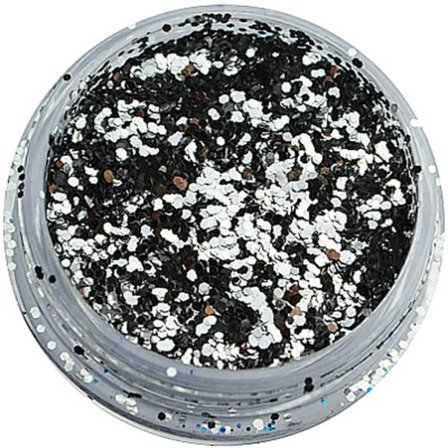 Silver glitter 027 - Hex - 0,7 mm