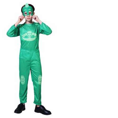 Halloween Muscle Costume Cosplay Barnens Hulk Costume Avengers Anime Costume (pyjamas man grön + Mask) L -