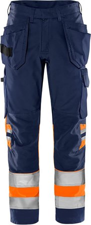 Fristads 2640 GPLU Arbetsbyxa varselorange/marinblå Varselorange/Marinblå, Kläder