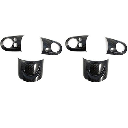 2x Kulfiber Ratstyre Dæk Trim Stick Rat Instrument Panel Dæk