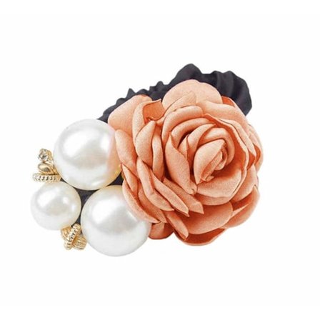 1 Paketti Retro Helmi Ruusu Päännauha Korkea Elastisen Hiusten Tarvikkeet Tekohelmi Päännauha Tarvikkeet Poninhäntä Sametti Hiusten Ympyrä Elegantti 