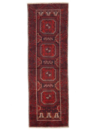 Baluch Rug 98X303 Runner Wool