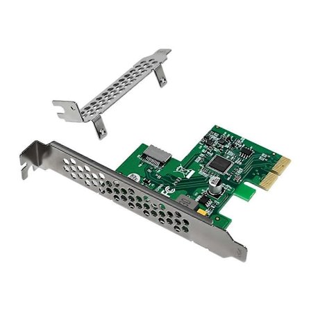 PCIe Utbyggnadskort PCI Express X2 Enstaka Port TYPE-E USB3.1 10Gbps Utbyggnadskort ASM3142 Chip för