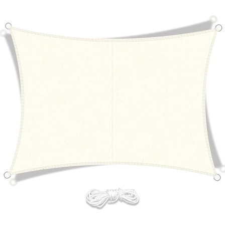 Rektangulær skygge seil polyester skygge klut vanntett anti UV