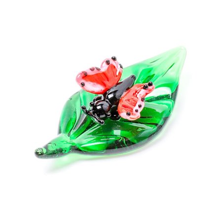 2,16 tommers Mini Sommerfuglfigur - Håndblåst Glassinsektstatue, Fargerik Krystall Dyresamleobjekt Dekor for Hjemmekontor Hylle Gi