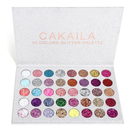 Øjenskyggepalette til kvinder Langtidsholdbar glimmer glitter pudder øjenskygge