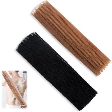 Net Svampe Kropsnet Eksfolierende Skrubber Bade Kropsskrubber Rygskrubber til Hududjævning Daglig Brug Strømpefyld