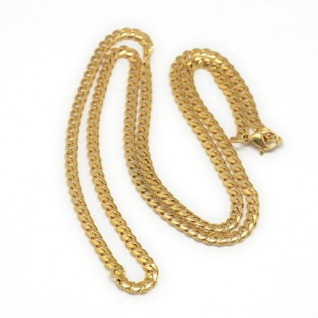 REA__Pansarlänk kedja i AISI 304 stål 55 cm. lång och 4 mm bred