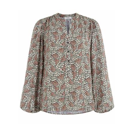 Anna Van Toor Blouse , Grijs , Dames , Maat: L