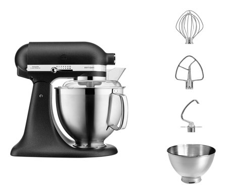 KitchenAid Artisan 5KSM185PSEBK gusseisen schwarz