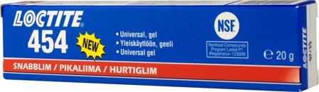 Loctite 454 Cyanoakrylatlim universalgel 20 g, Kemteknik