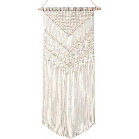 Vægtæppe Vævet Boheme Hjemmeindretning, Geometrisk Fin Vægtæppe til Lejlighed, Kollegieindretning, 40,6 cm B x 83,8 cm L