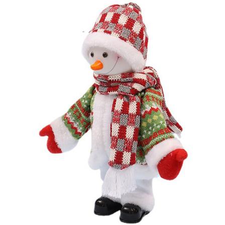 Elektriska julleksaker Dansande och sjungande Snowman Xmas Toy med ljus bordshylla Festivaldekor default
