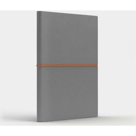 Anteckningsbok - loggbok Like u Anteckningsbok A5 Rolig M prickar ljusgrå/orange