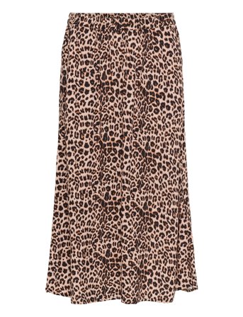 Crtiah Skirt Skirts Maxi Skirts Brown Cream