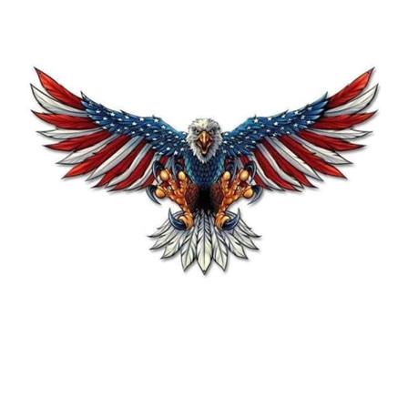 Bilsticker Flygande För Hökar Lastbil USA Örn Flagga Klistermärke Huv Dekaler Reflekterande Tejp Självhäftande B 0.03